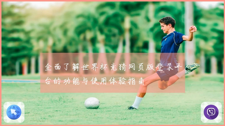 全面了解世界杯竞猜网页版登录平台的功能与使用体验指南