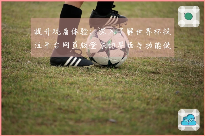 提升观看体验：深入了解世界杯投注平台网页版登录的界面与功能使用指南